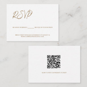 Carte D'accompagnement Nous avons réservé des sièges personnalisés QR COD
