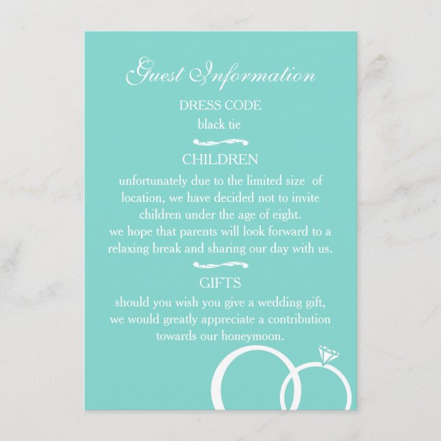 Carte D'accompagnement Nous faisons le mariage (Devant)