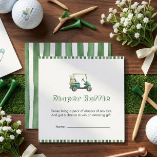 Carte D'accompagnement Nouveau Green au Club de Golf Cart Diaper Raffle