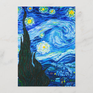 Carte D'accompagnement Nuit Van Gogh Starry