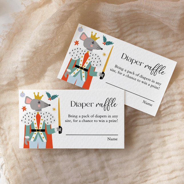 Carte D'accompagnement Nutcracker Baby shower de Noël Déchets Raffin (Créateur téléchargé)