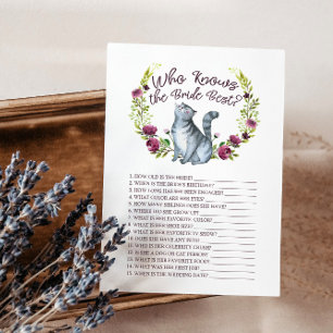 Carte D'accompagnement Obtenir Meowied Qui connaît la mariée meilleure ca