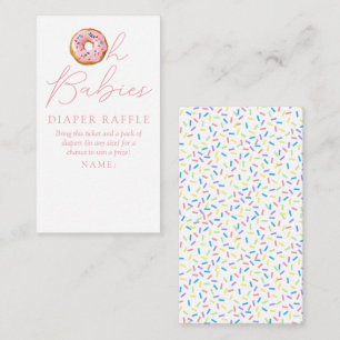 Carte D'accompagnement Oh Babies Donut Saupoudrer Baby shower Déchets Raf