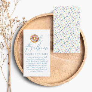 Carte D'accompagnement Oh Babies Donut Saupoudrer Baby shower Demande de 