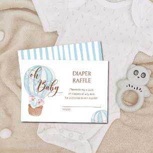 Carte D'accompagnement Oh Baby Elephant dans l'air chaud de la couche de
