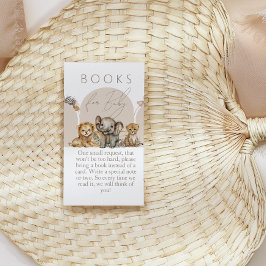 Carte D'accompagnement Oh Baby Safari Animaux Boho Baby showers livres