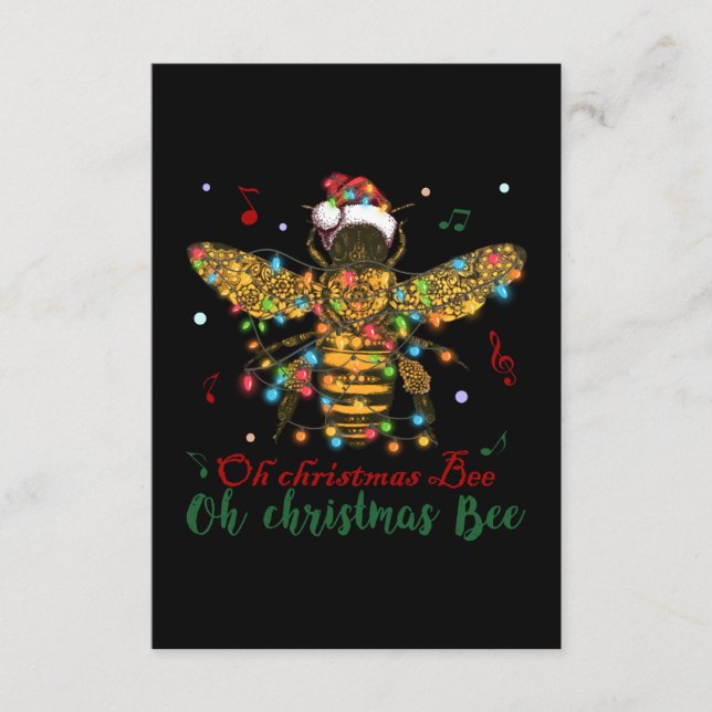 Carte D'accompagnement Oh Christmas Bee | Oh Christmas Bee (Devant)