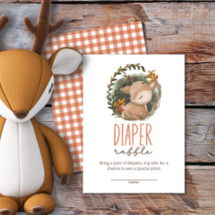 Carte D'accompagnement Oh Deer Woodland billet de tombola
