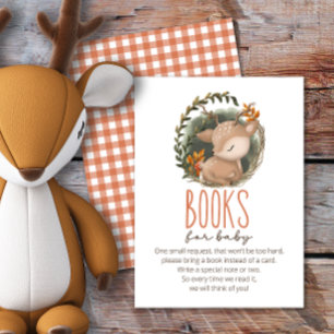 Carte D'accompagnement Oh Deer Woodland livres pour bébé billet