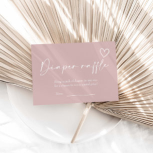 Carte D'accompagnement Oh Girl Baby shower Déchets Raffle