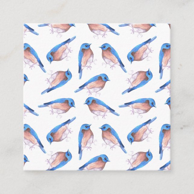 Carte D'accompagnement Oiseaux bleus de l'Est (Devant)