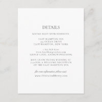 Olivia Élégant Simple Blanc Gris Détails Mariage