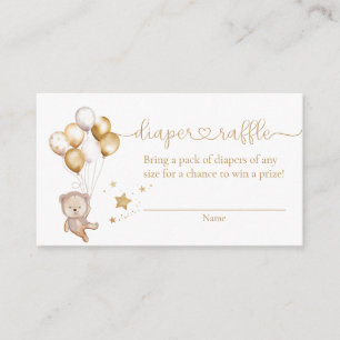 Carte D'accompagnement On Peut Attendre De L'Or Ballons Bear Book Demande