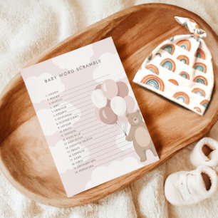 Carte D'accompagnement On Peut Attendre   Mot Bébé rose