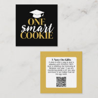 One Smart Cookie - Modern Graduation Cadeau QR Cod