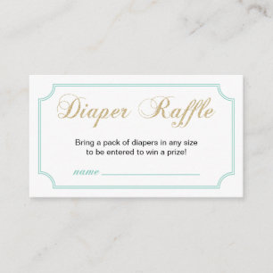 Carte D'accompagnement Or et monnaie   Billet rabat Baby shower garçon