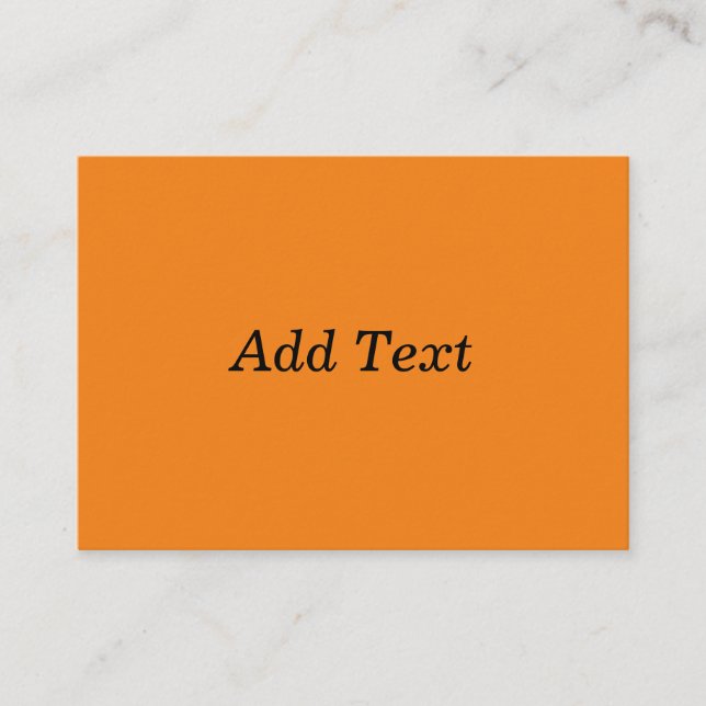 Carte D'accompagnement Orange Create Your Own Add Text Custom (Devant)