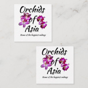 Carte D'accompagnement Orchidées d'Asie