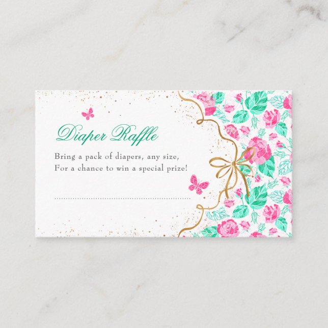Carte D'accompagnement Our Lovely One Baby Shower Enclosure Card (Devant)