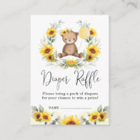 Ours en peluche tournesol Couronne florale Tirage 