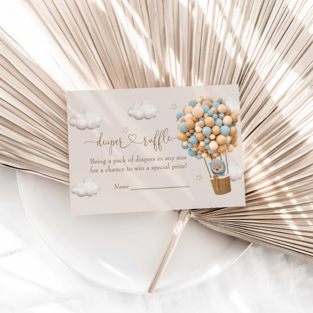 Carte D'accompagnement Ours Teddy Mignonne Avec Ballons Bleus Déchets Raf (Créateur téléchargé)