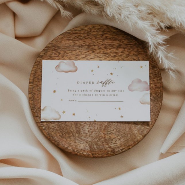Carte D'accompagnement Over the Moon Diaper Raffle Card (Créateur téléchargé)