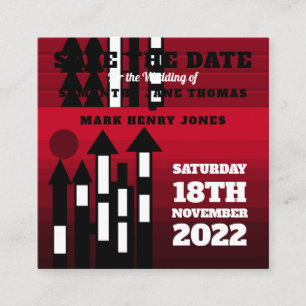 Carte D'accompagnement Palais Oriental Rouge, Sauvez la Date