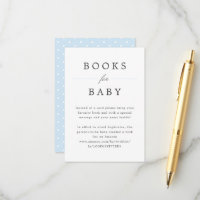 Pale Blue Grand Millennial Books for Baby Request