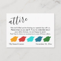 Palette de couleurs Suggestions Mariage Invité Att