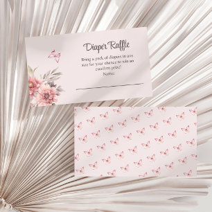 Carte D'accompagnement Papillon et Baby shower de fleurs Déchets