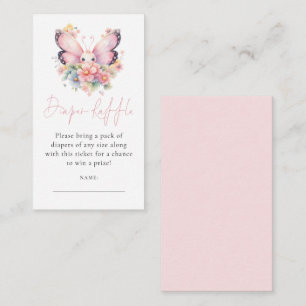 Carte D'accompagnement Papillon Fleurs Baby shower de carafe