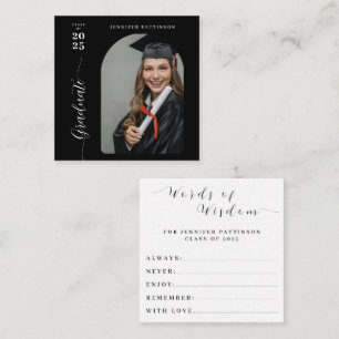Carte D'accompagnement Paroles de sagesse de fin d'études pour le diplômé