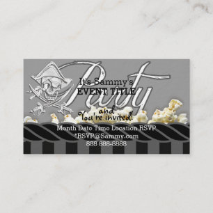 Carte D'accompagnement Parti pirate personnalisé