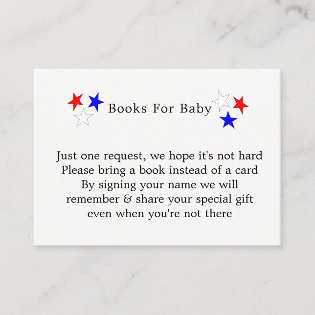 Carte D'accompagnement Patriotic Oncle Sam Livres Américains Pour Baby (Devant)