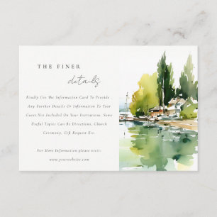 Carte D'accompagnement Paysage du lac de Genève en Suisse Détail de maria
