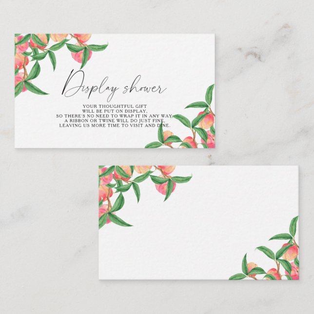 Carte D'accompagnement Peachs - Display douche (Devant / Derrière)