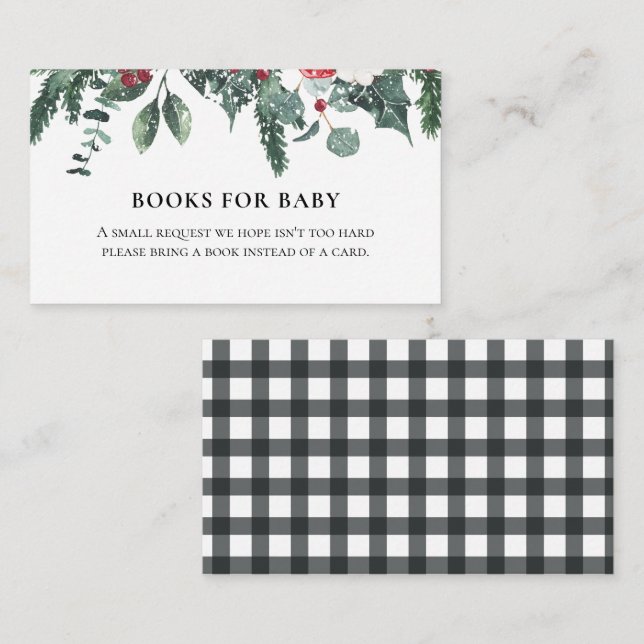 Carte D'accompagnement Père Noël Baby Christmas Baby shower Demande de ré (Devant / Derrière)