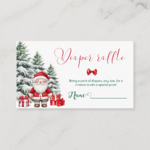Carte D'accompagnement Père Noël Baby Christmas Baby shower tombole de co