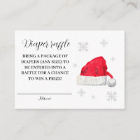 Père Noël Baby Winter Red Diaper Baby shower au