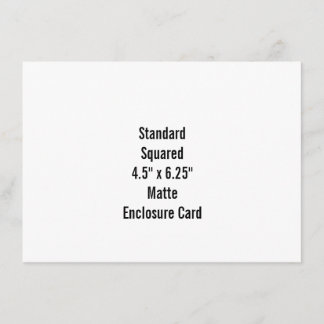 Carte D'accompagnement Personnalisez votre propre design avec 4,5" x 6,25