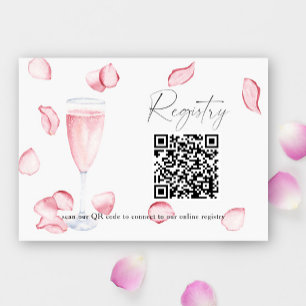 Carte D'accompagnement Pétales et Procuco Code QR registre des douches nu