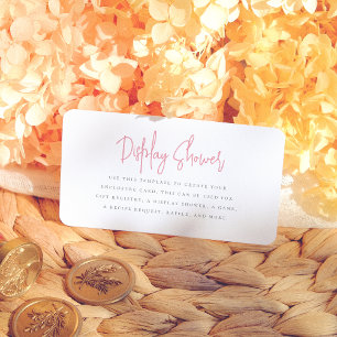 Carte D'accompagnement Pétales et Procuco Fête des mariées florale