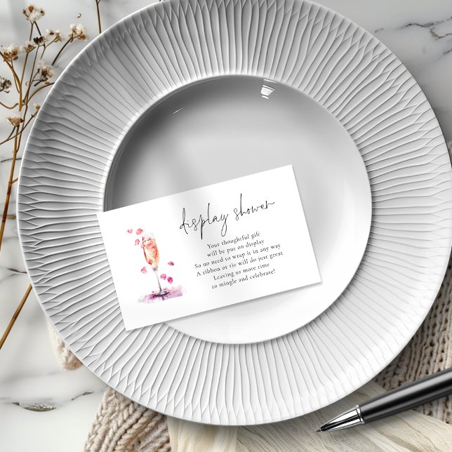 Carte D'accompagnement Pétales Procuco Bridal Display Douche (Créateur téléchargé)