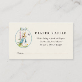 Carte D'accompagnement Peter Rabbit Bébé garçon douche Chevalier Raffle