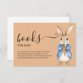 CARTE D'ACCOMPAGNEMENT PETER RABBIT VEGIE LIVRES POUR BÉBÉ