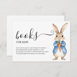 CARTE D'ACCOMPAGNEMENT PETER RABBIT VEGIE LIVRES POUR BÉBÉ