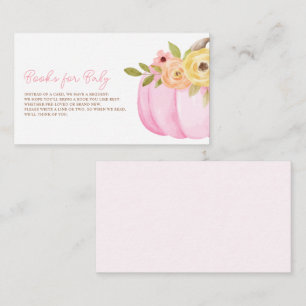 Carte D'accompagnement Petit Baby shower Citrouille
