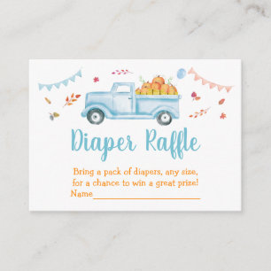 Carte D'accompagnement Petit Baby shower de camion Citrouille Déchets