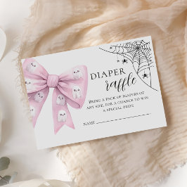 Carte D'accompagnement Petit Baby shower de plongée rose Bow