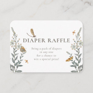 Carte D'accompagnement Petit Bug D'Amour Enclosure pour Baby Shower Fleur